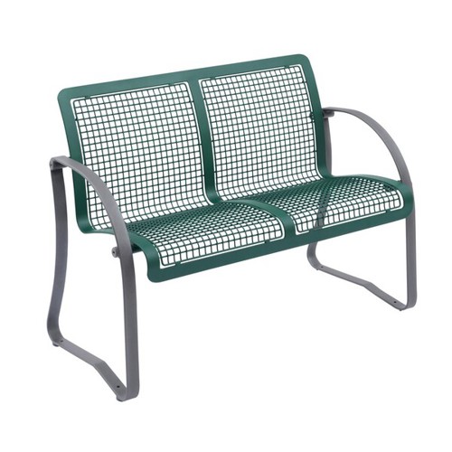METDRA KLOZ - Drahtgitter-Sitzbank Alfo 2 Sitze Rückenlehne