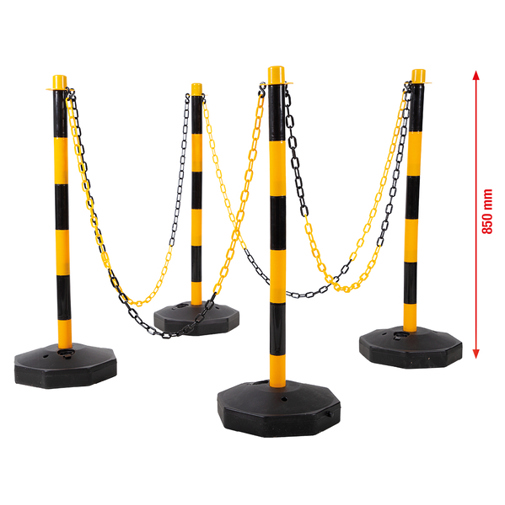KS Tools - Absperrpfosten-Satz 117.1550 13-tlg. Kunststoff