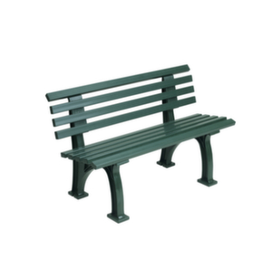 Blome-Tillmann - Parkbank 740x1200x380mm PVC-Leisten-Sitz grün