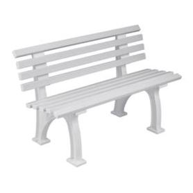 Blome-Tillmann - Parkbank PVC-Leisten-Sitz weiß