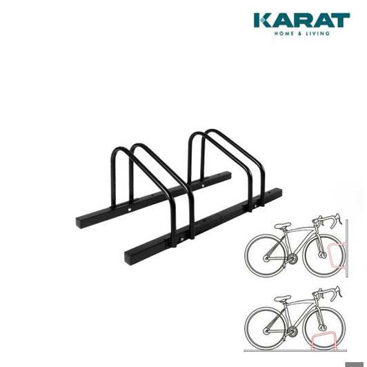 Floordirekt - Fahrradständer Linus Zur Boden- oder Wandmontage Schwarz