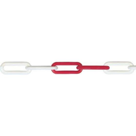 PÖSAMO - Kunststoffkette rot-weiß 6 mm