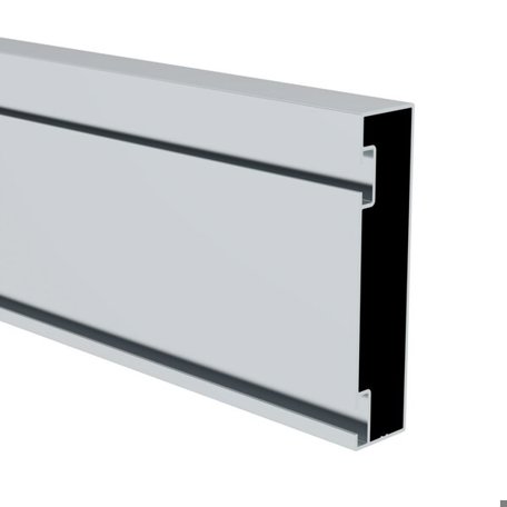 MUNK Günzburger Steigtechnik - Systemgeländer Fußleiste 3500 mm Aluminium Druckguss