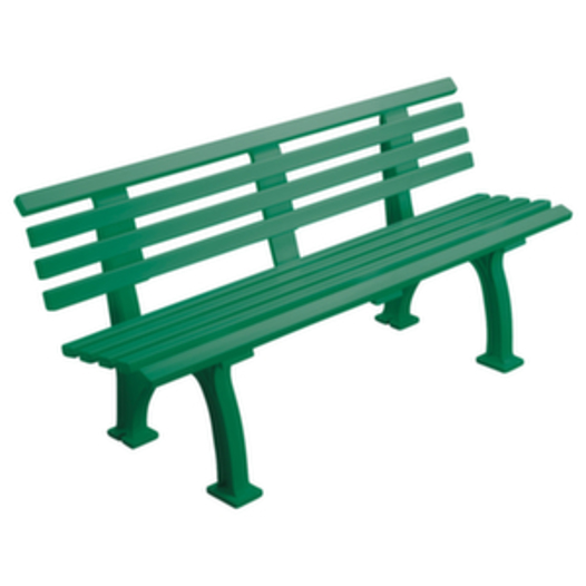 Blome-Tillmann - Parkbank 10953 4-Fußgestellt grün
