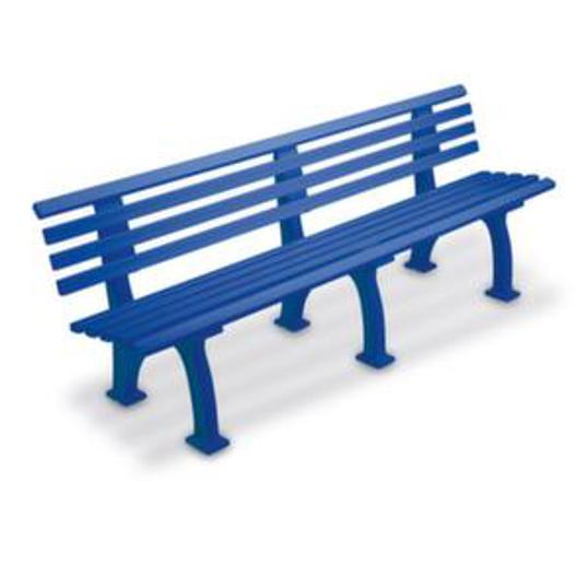 Blome-Tillmann - Parkbank 2000 mm x 740 mm x 380 mm blau