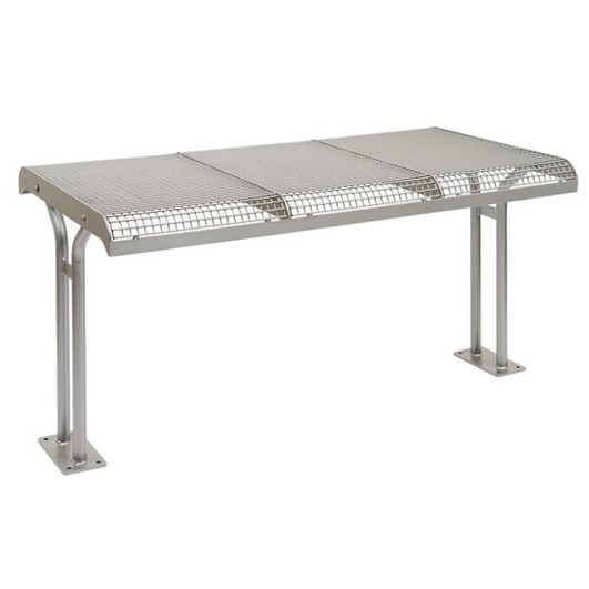 METDRA KLOZ - Drahtgitter-Tisch Ergolax RAL 3003 rubinrot