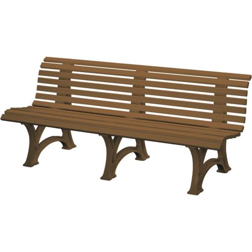 Blome-Tillmann - Parkbank 4-Sitzer braun