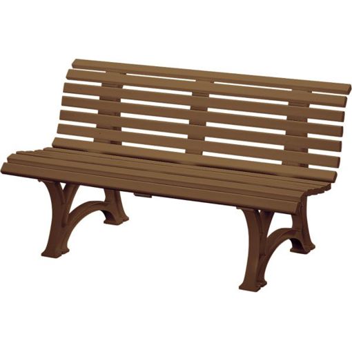 Blome-Tillmann - Parkbank braun 3-Sitzer